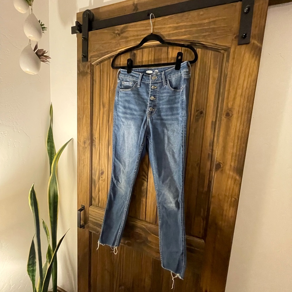 Old Navy RockStar Super Skinny Extra Hugh Rise Jeans